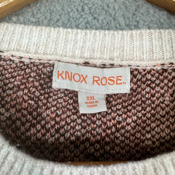 Knox Rose Women's Crewneck Sweater Floral Long Sleeve - Picture 9 of 13